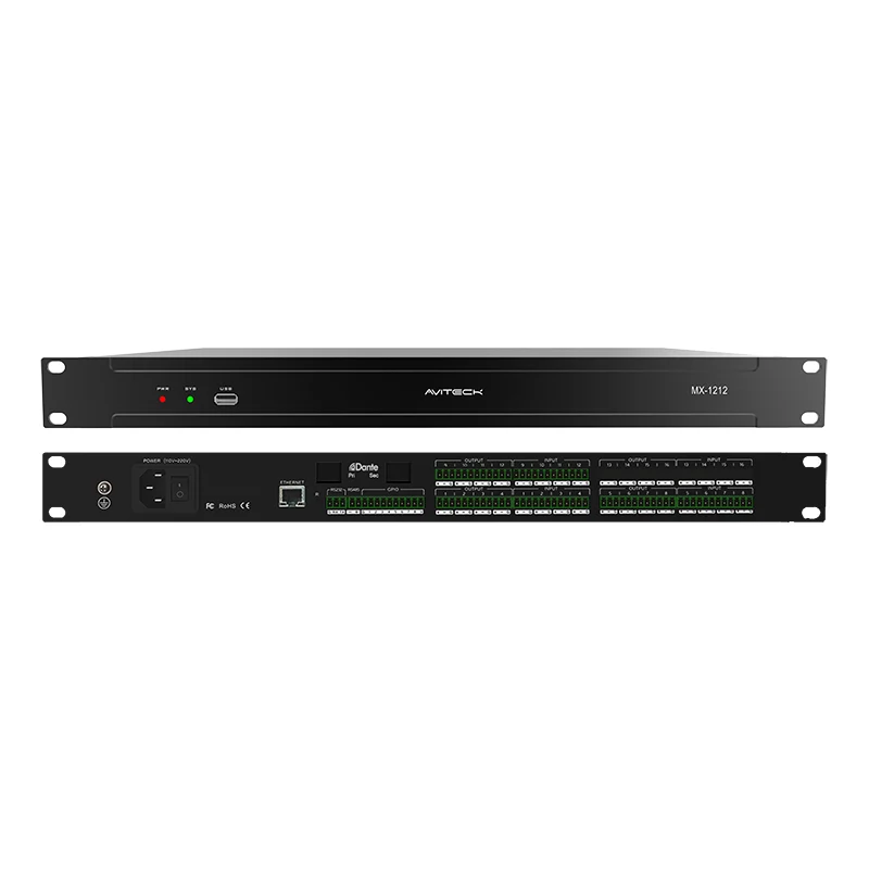 12 dalam 12 keluar prosesor audio digital