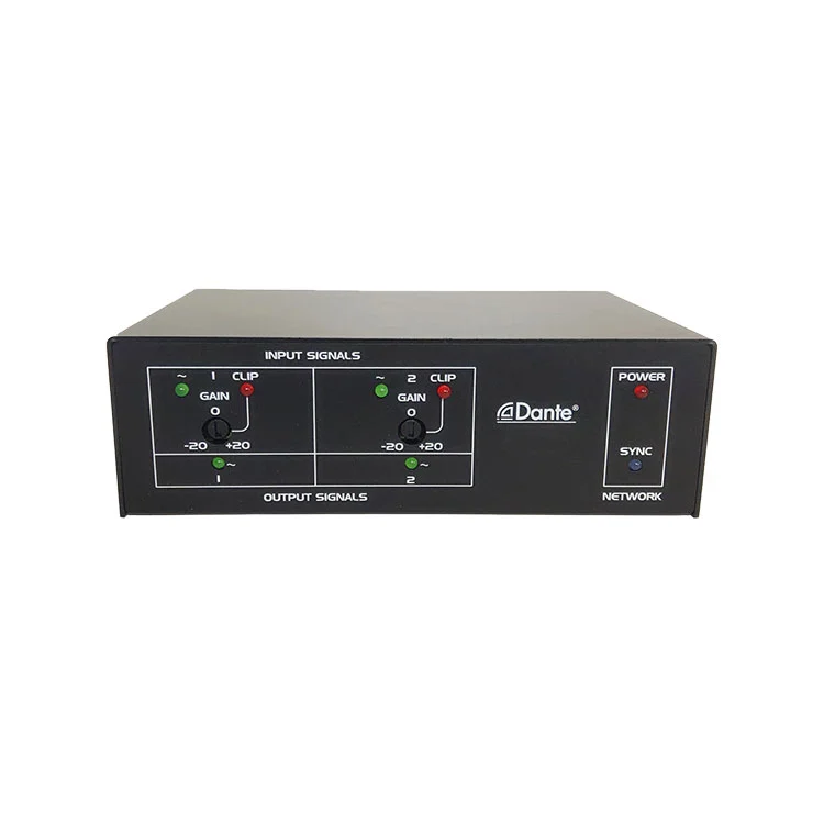 2 Input Mic dan Line Input Dante Interface