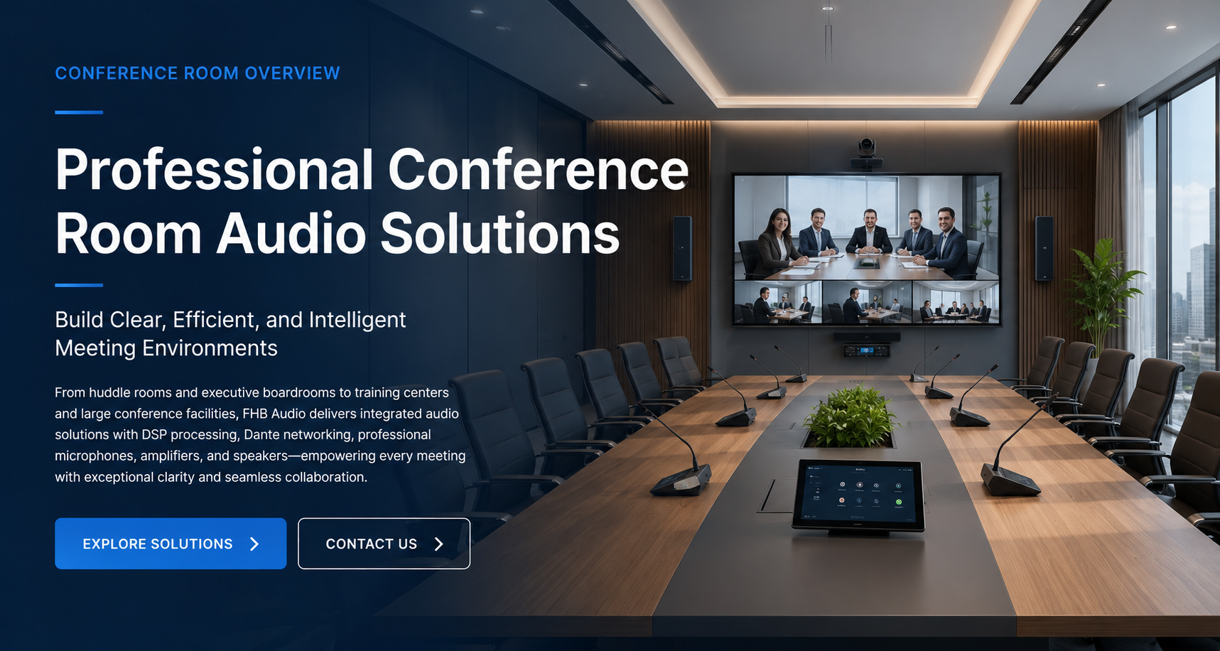 Solusi Audio Ruang Konferensi Profesional